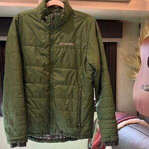 Columbia Omni-Heat Green Quilted Puffer Jacket
